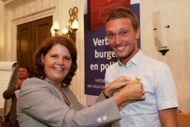 Minister Van Bijsterveldt en Matthijs Lievaart